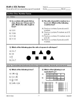6th grade math sol review packet pdf. Things To Know About 6th grade math sol review packet pdf. 